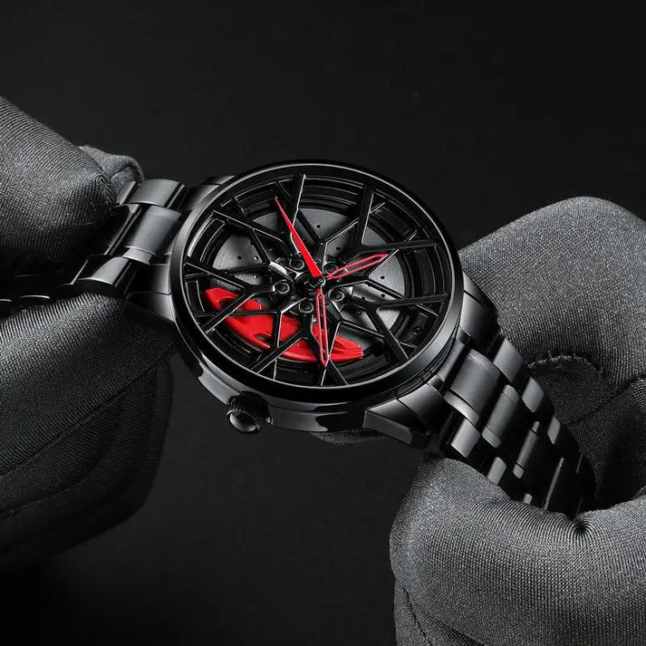 The Wheel Watch Rotating Stainless Steel